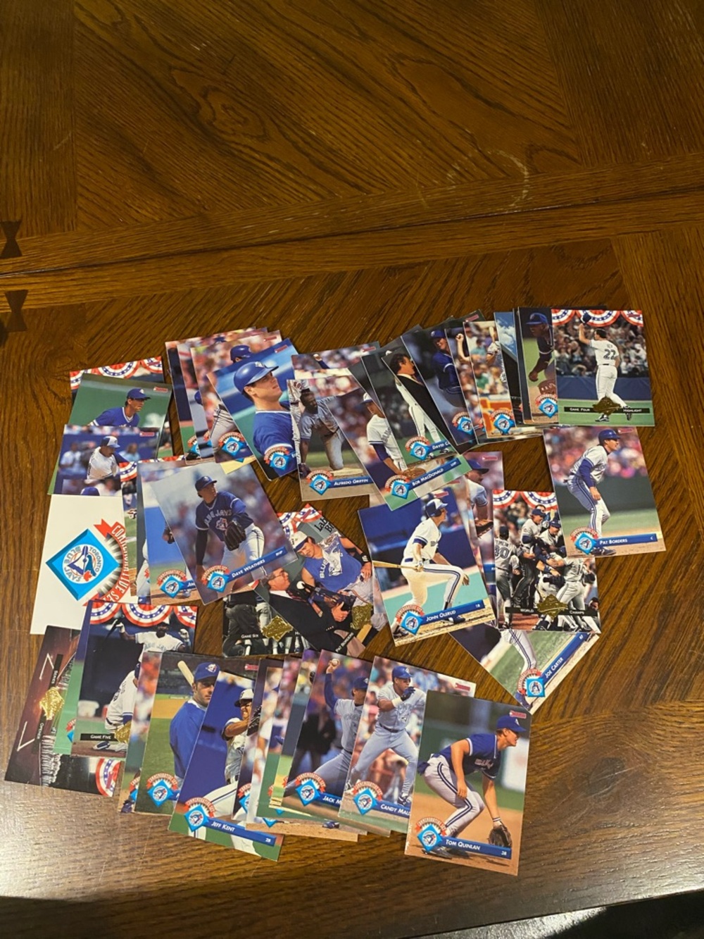 Baseball Trading Card Lot - Blue Accents